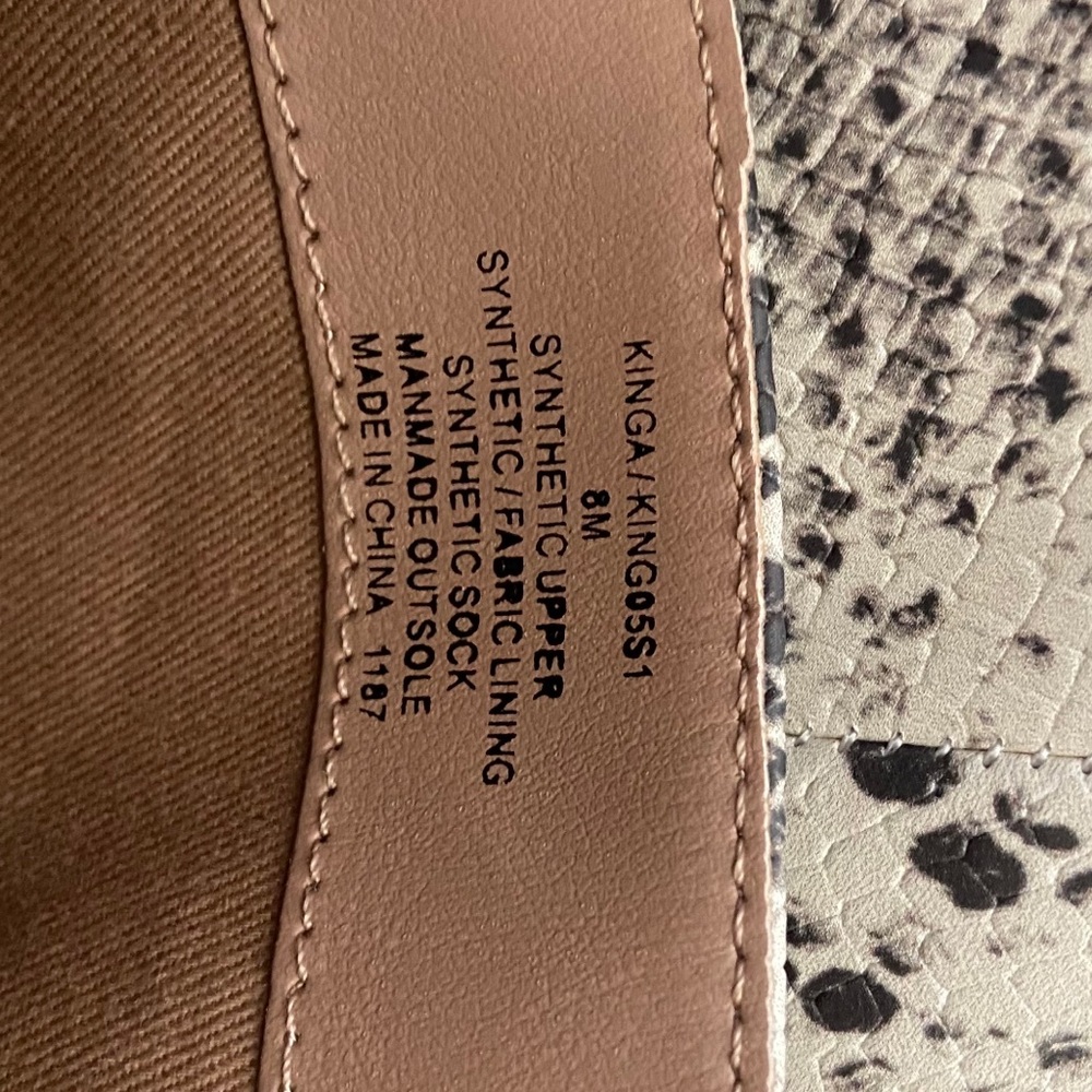 Steve Madden Kinga Natural Snake Knee High Boots - Picture 6 of 8